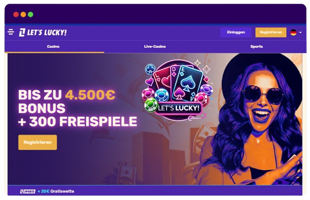 Let's Lucky Casino Offizielle Website in Deutschland