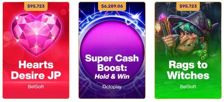 Jackpots bei let's lucky