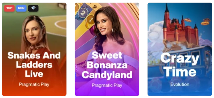 Live Spiele bei let's lucky